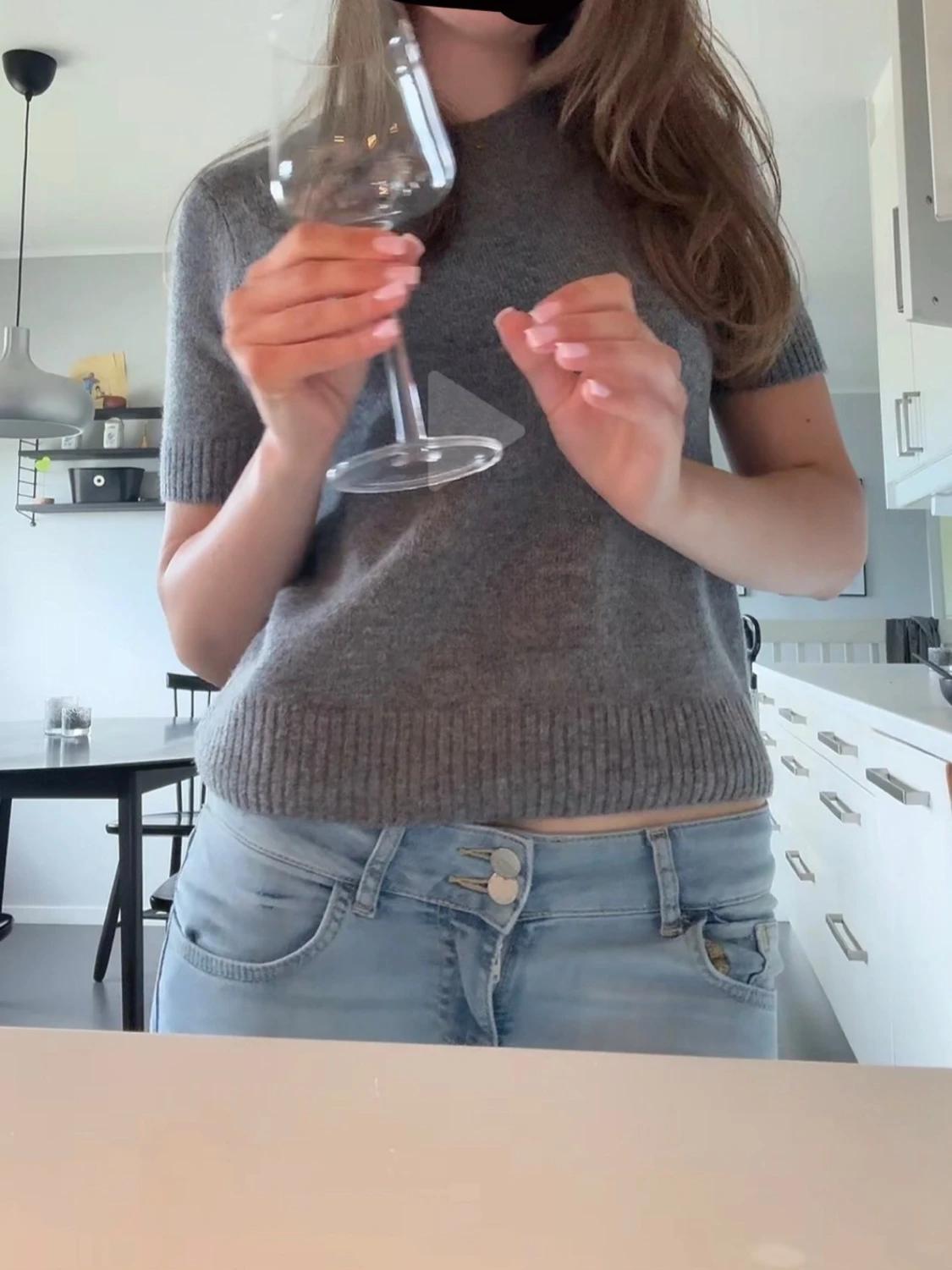 Stickad T-shirt från Zara – som ny