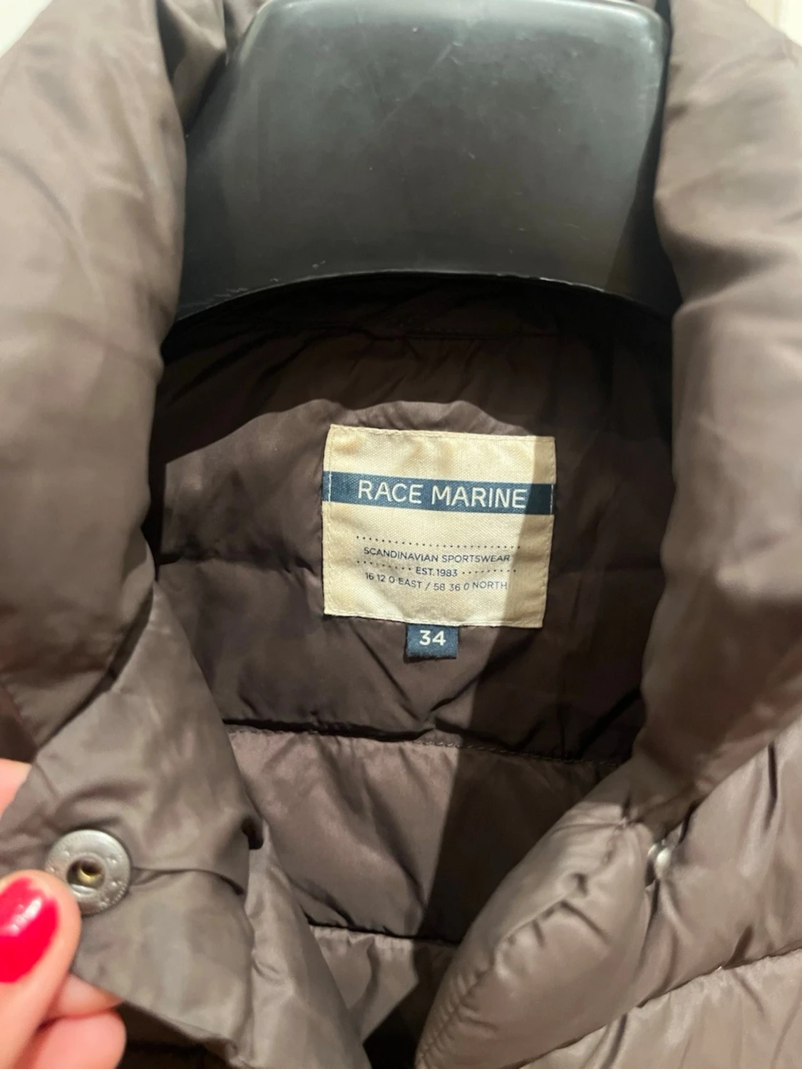 Brun pufferjacka från Race Marine - 3