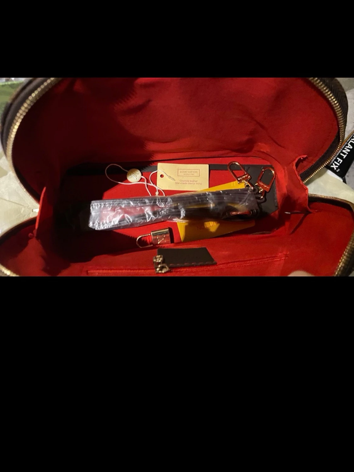 Brun rutig handväska - 3