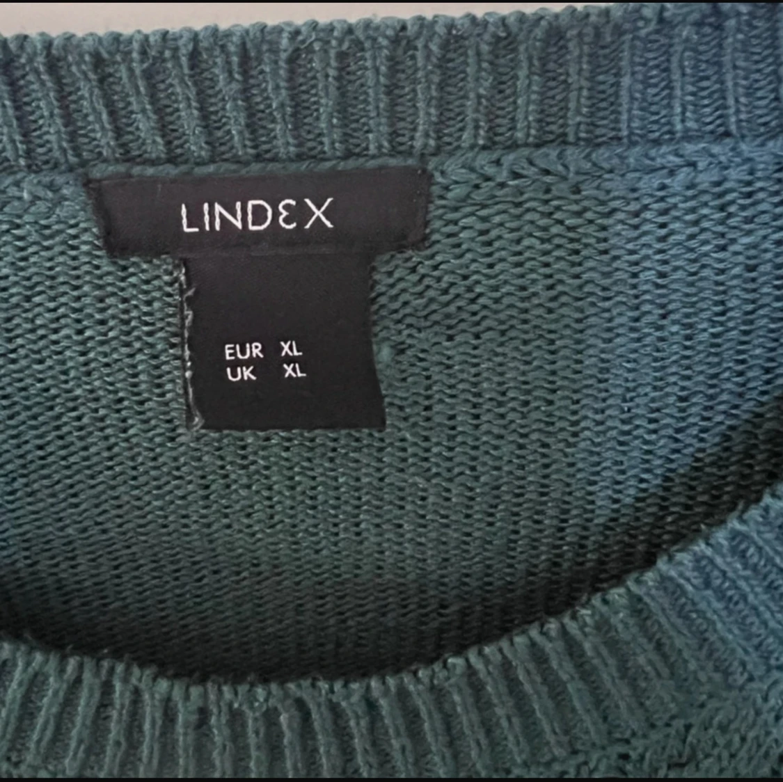 Blå stickad tröja från Lindex XL - 2