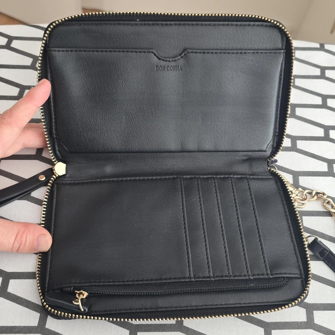 Svart quiltad plånbok Don Donna - 1