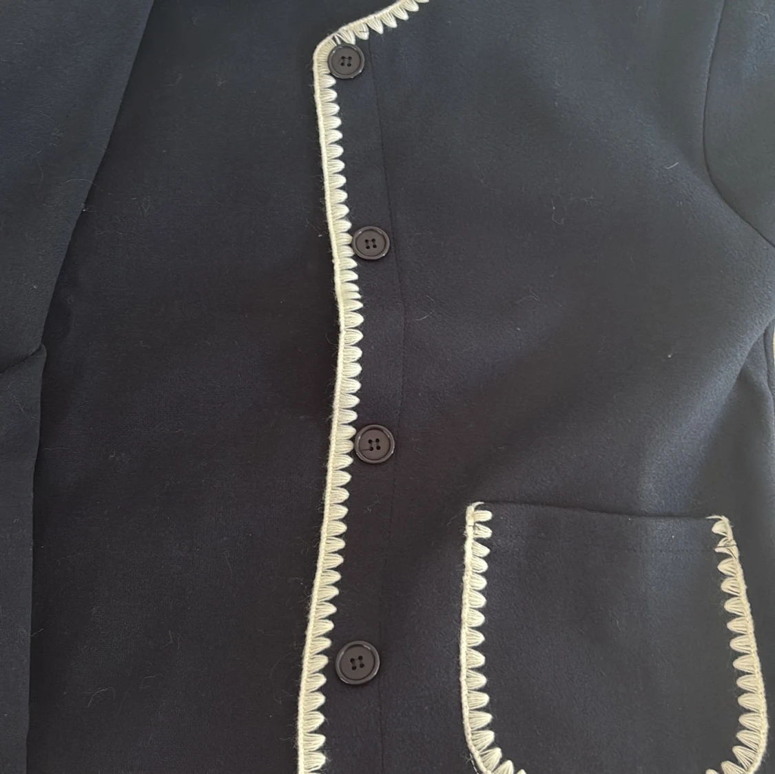 Mörkblå cardigan jacka från RYVLS - 4