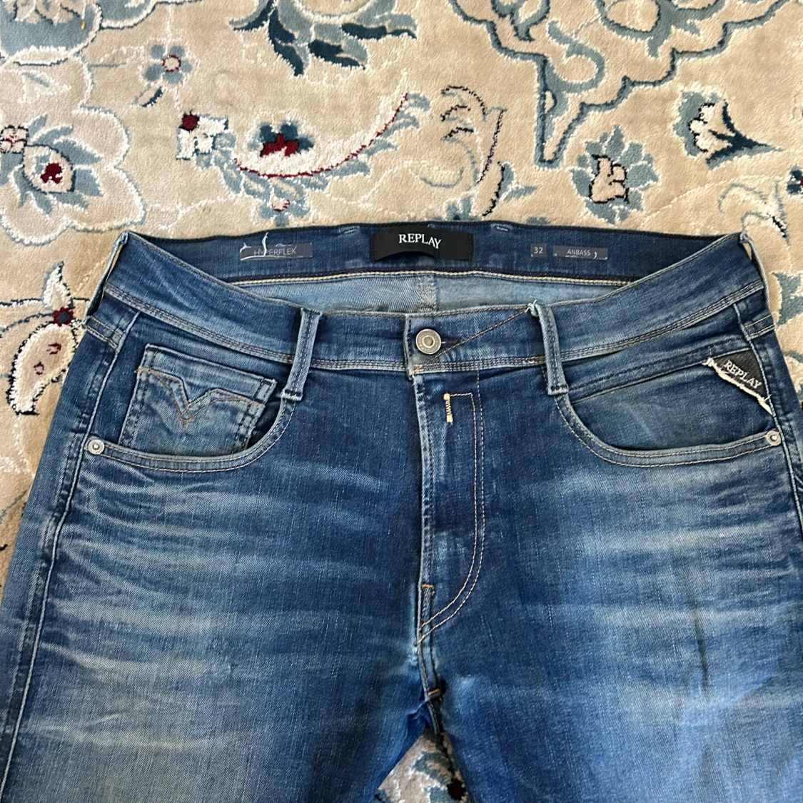 Replay Anbass Hyperflex jeans blå - 3