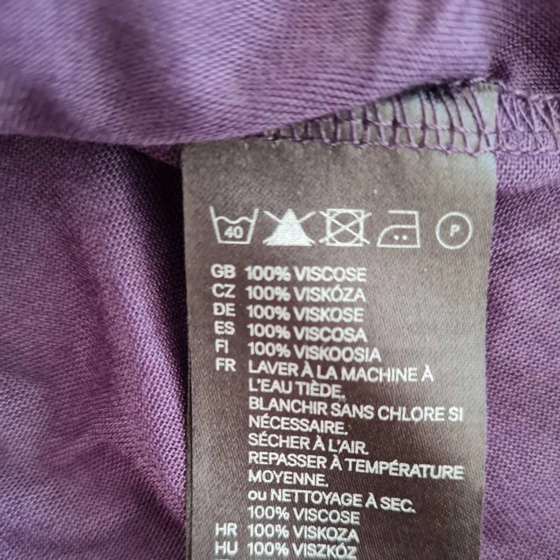 Lila långärmad tunika från H&M strl 3XL - 3
