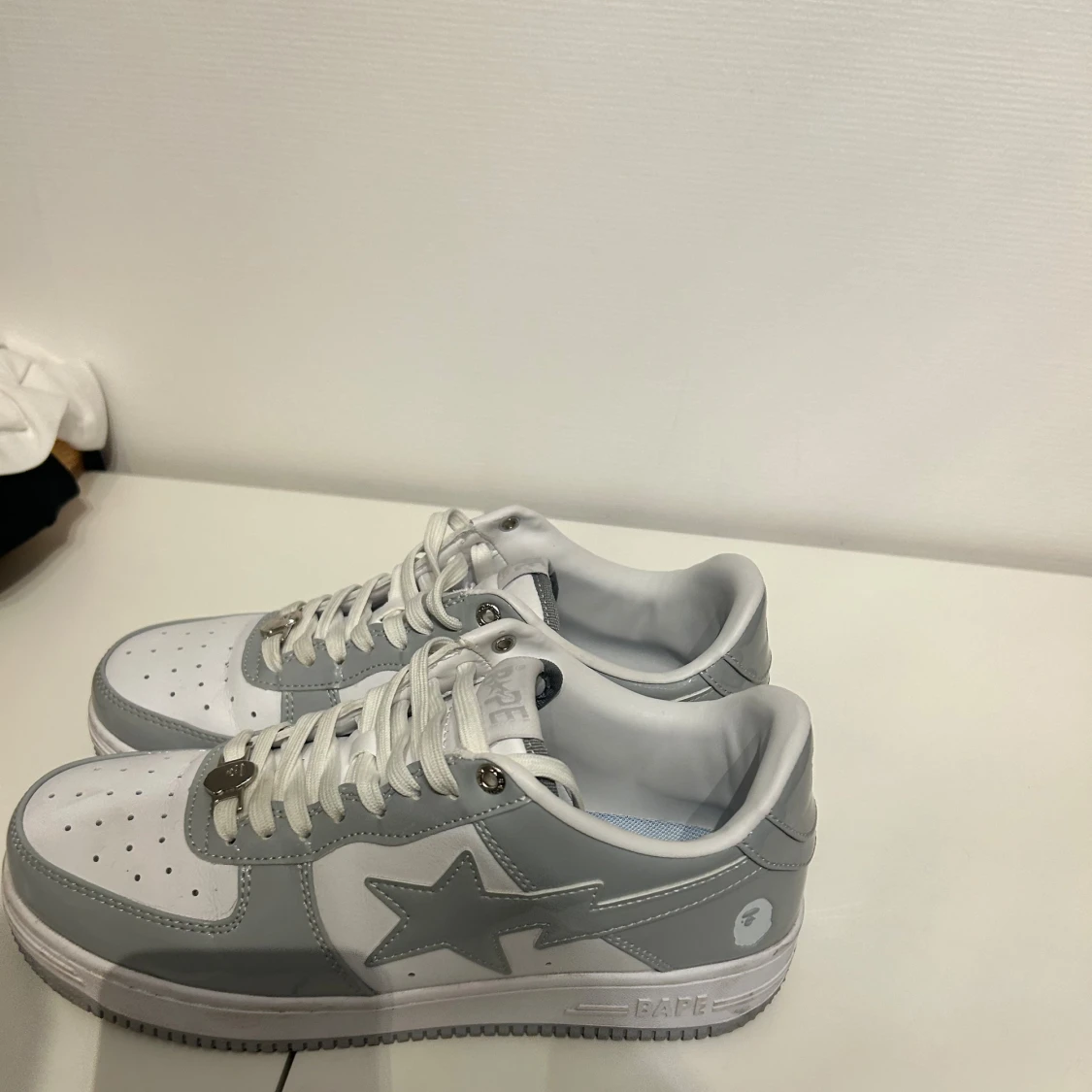 BAPE STA vita och grå sneakers - 3