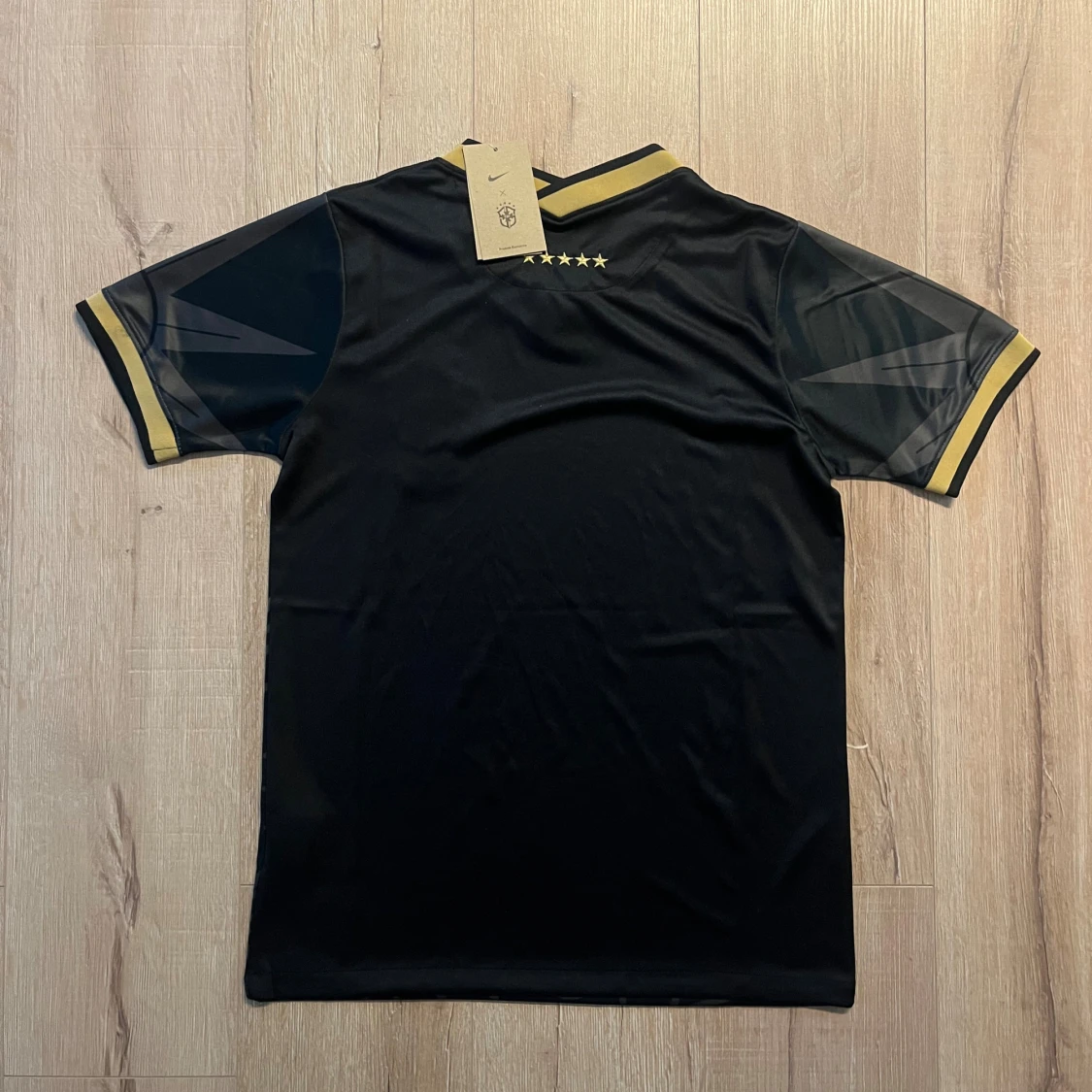 Svart Brasil Nike fotbollströja S - 1