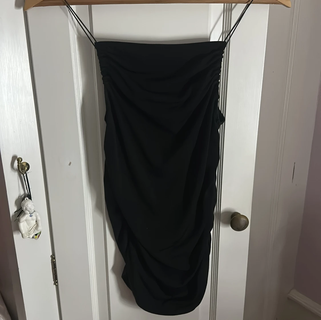 Svart linne/blus med tunna axelband