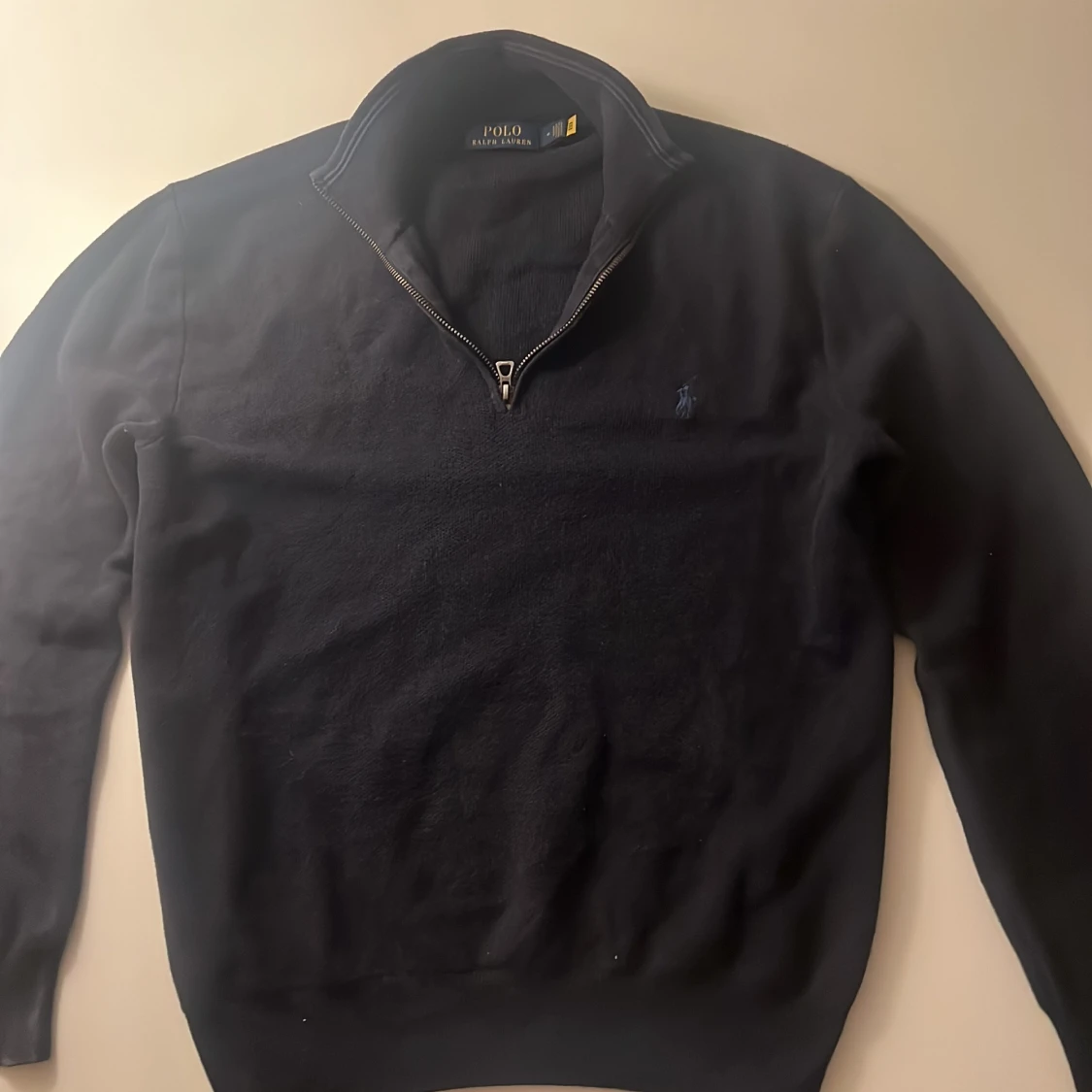 Mörkblå stickad tröja Polo Ralph Lauren