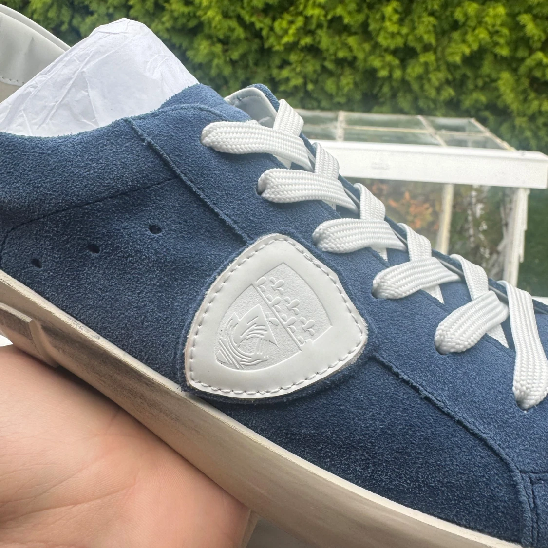 Blå Philippe Model mocka sneakers - 1