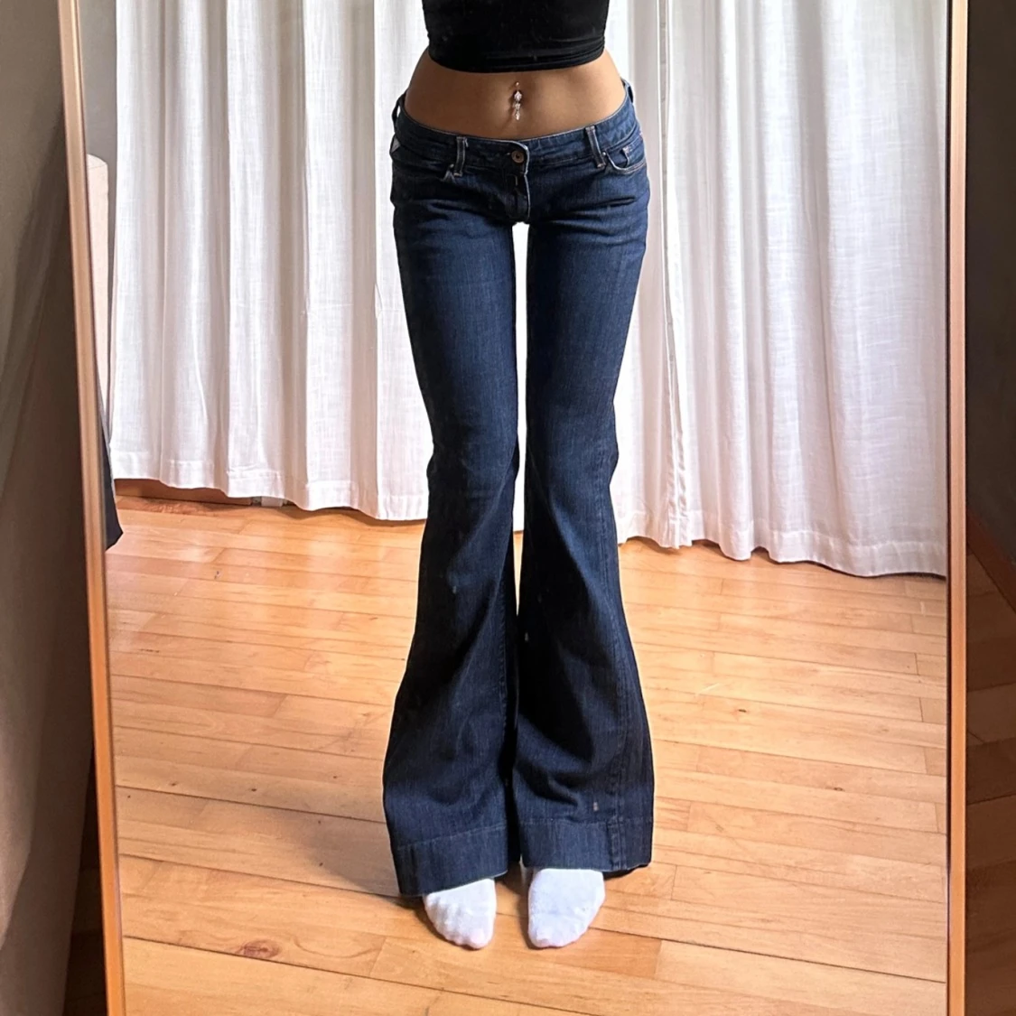 Lågmidjade bootcut jeans