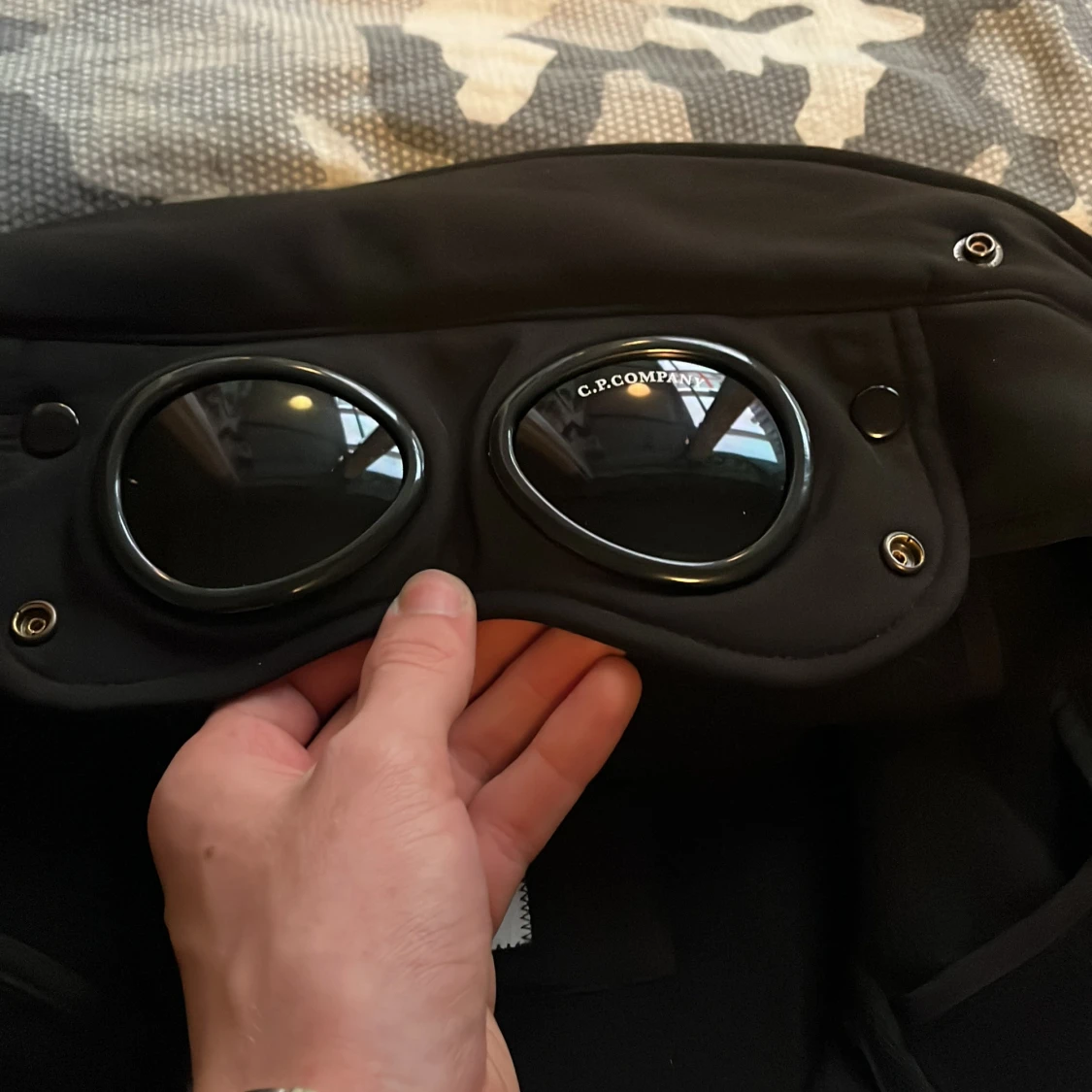 Svart Goggle Jacket från C.P. Company - 1