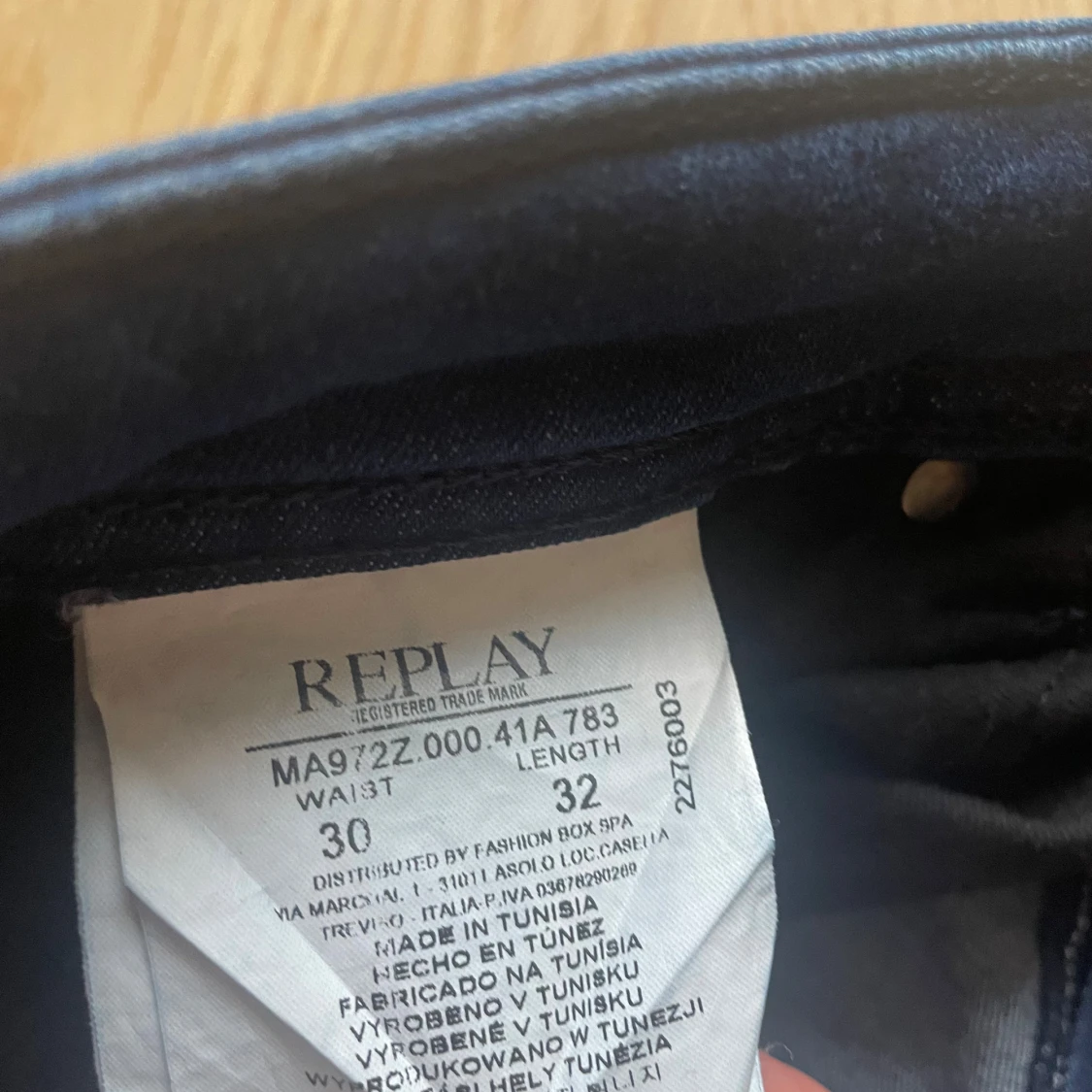 Mörkblå Replay Grover jeans W30 L32 - 4