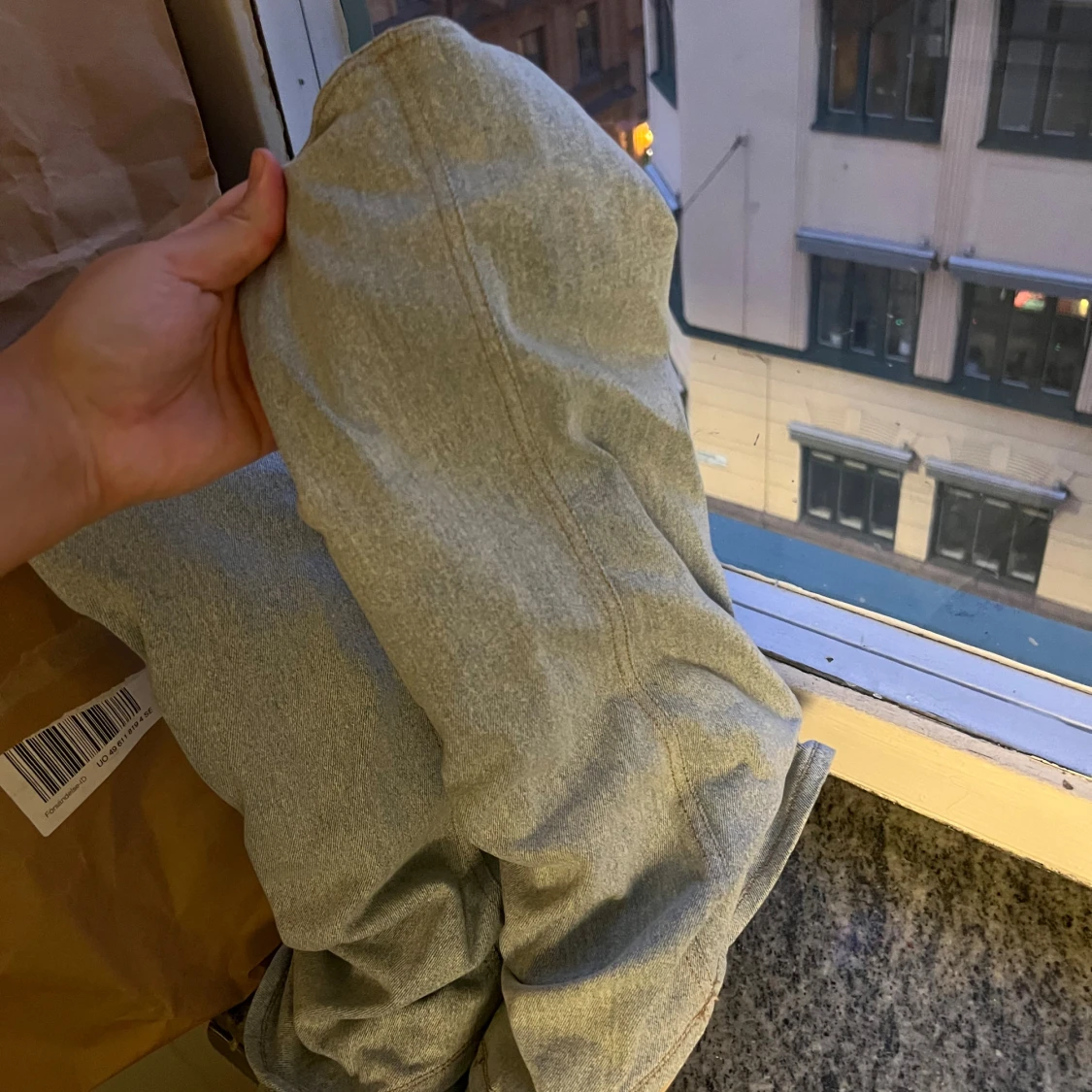 Ljusblå denim boots med spetsig tå från BERSHKA - 3