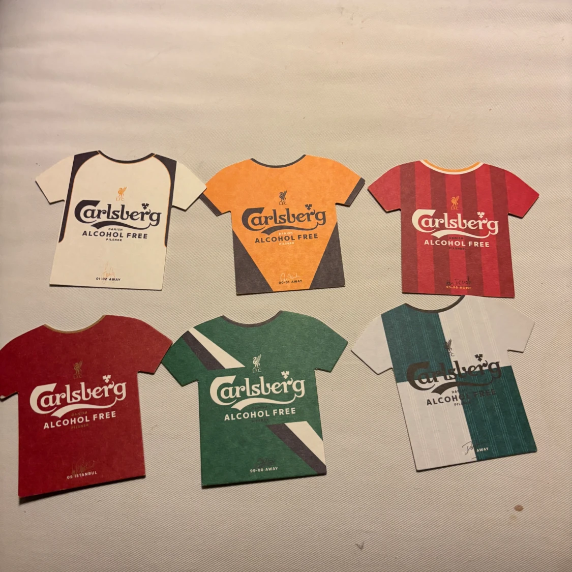 Liverpool Carlsberg retro fotbollströjor