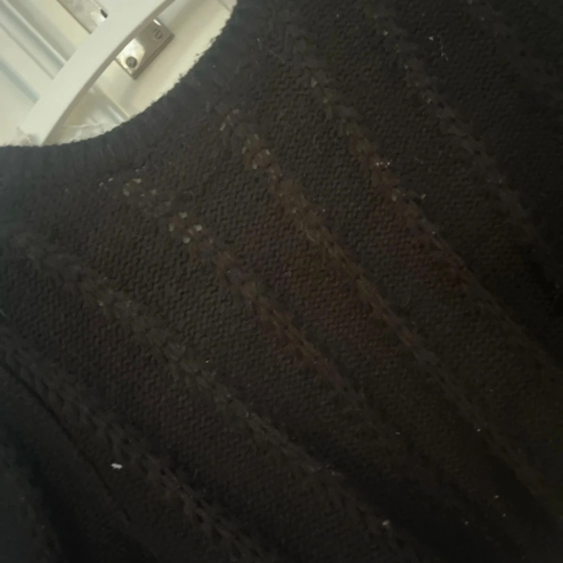 stickad tröja med spets - 3