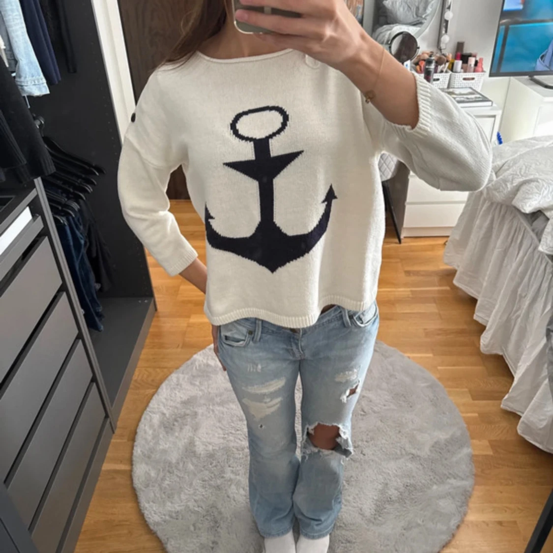 Trekvarts ärmad  tröja  - 1