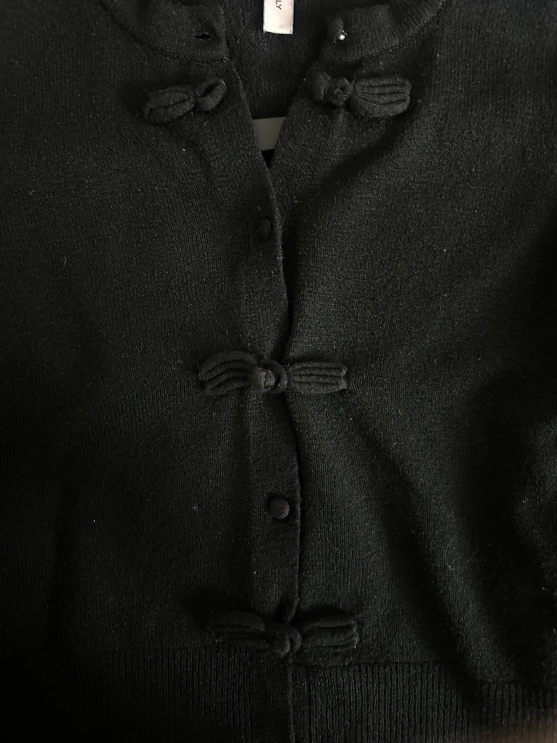 Svart kofta med knyt från Nelly - 2