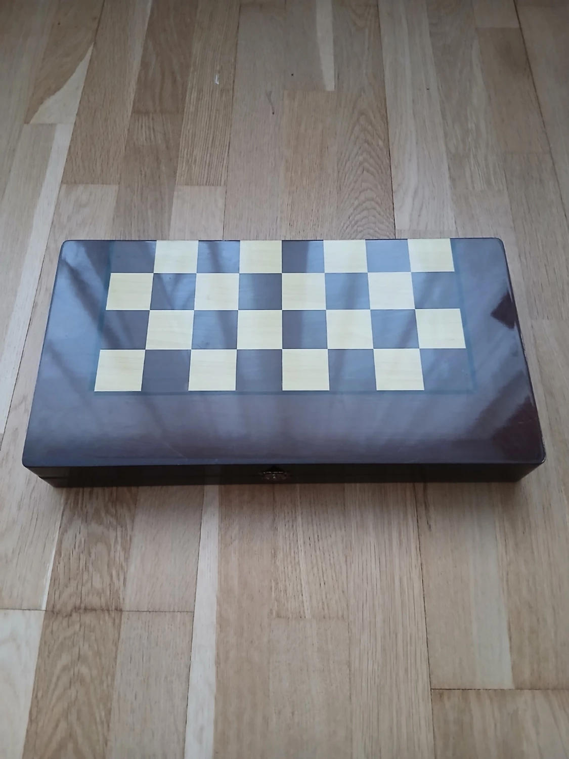 Backgammon- och schackbräde i trä  - 1