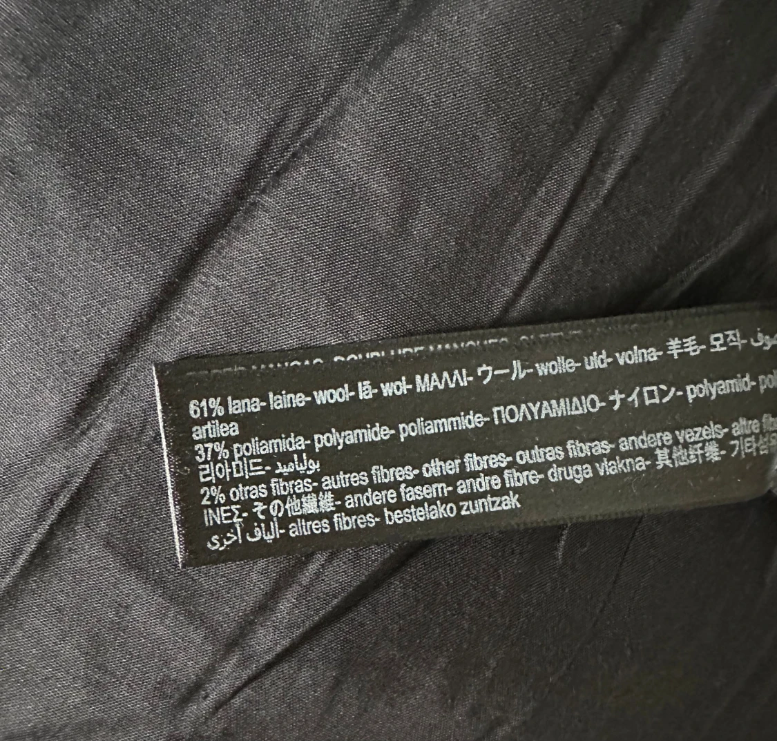 Svart Massimo Dutti kappa - 3