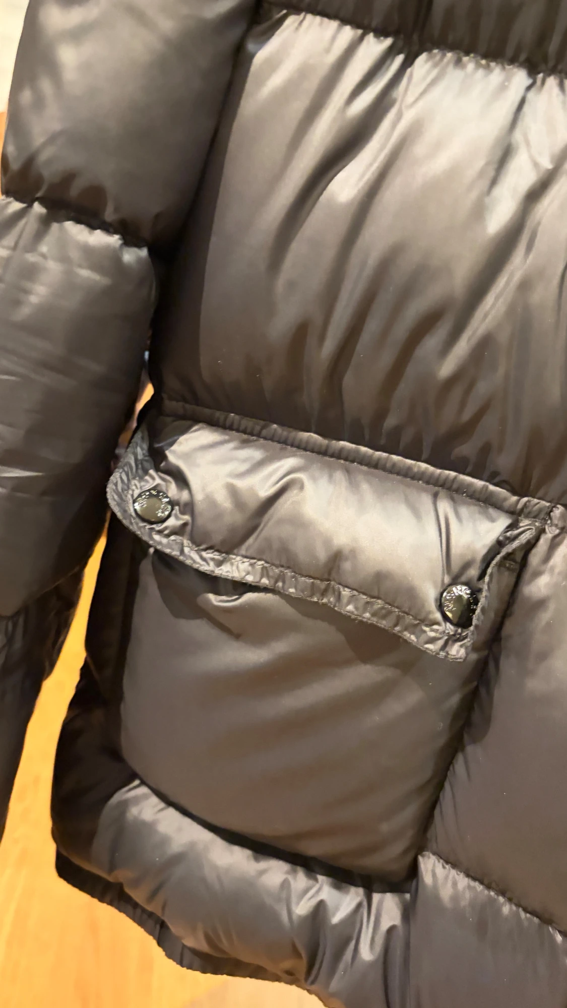 Black Lannic Quilted Shell Down Jacket - 5