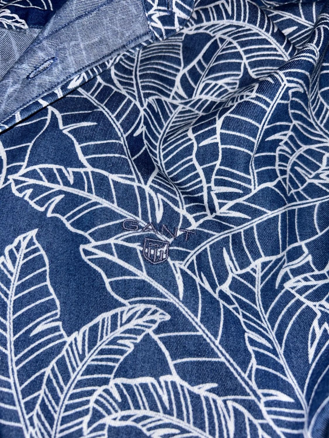 Blå mönstrad skjorta från GANT - 2