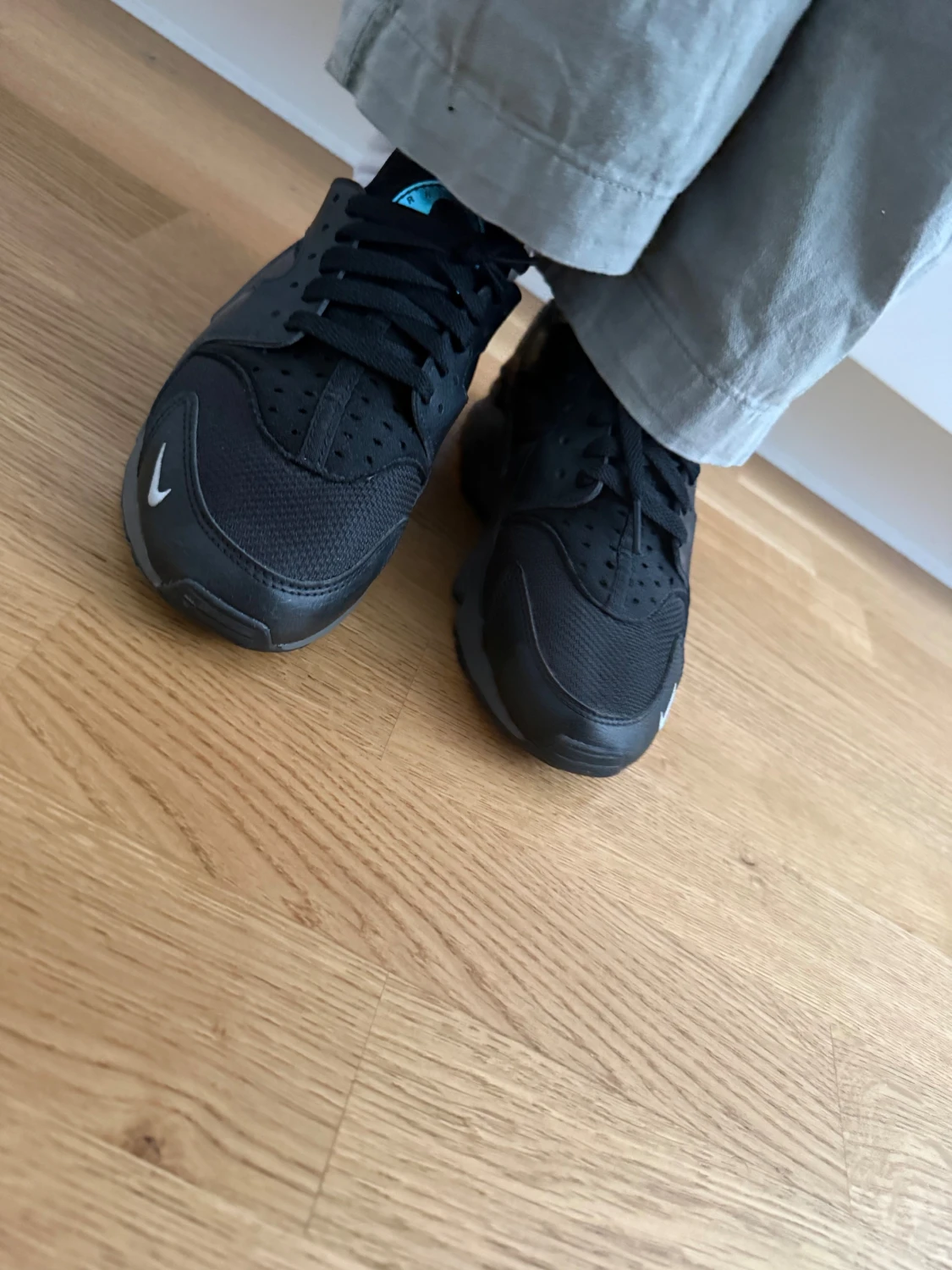 Nike Air Huarache svarta sneakers - 4