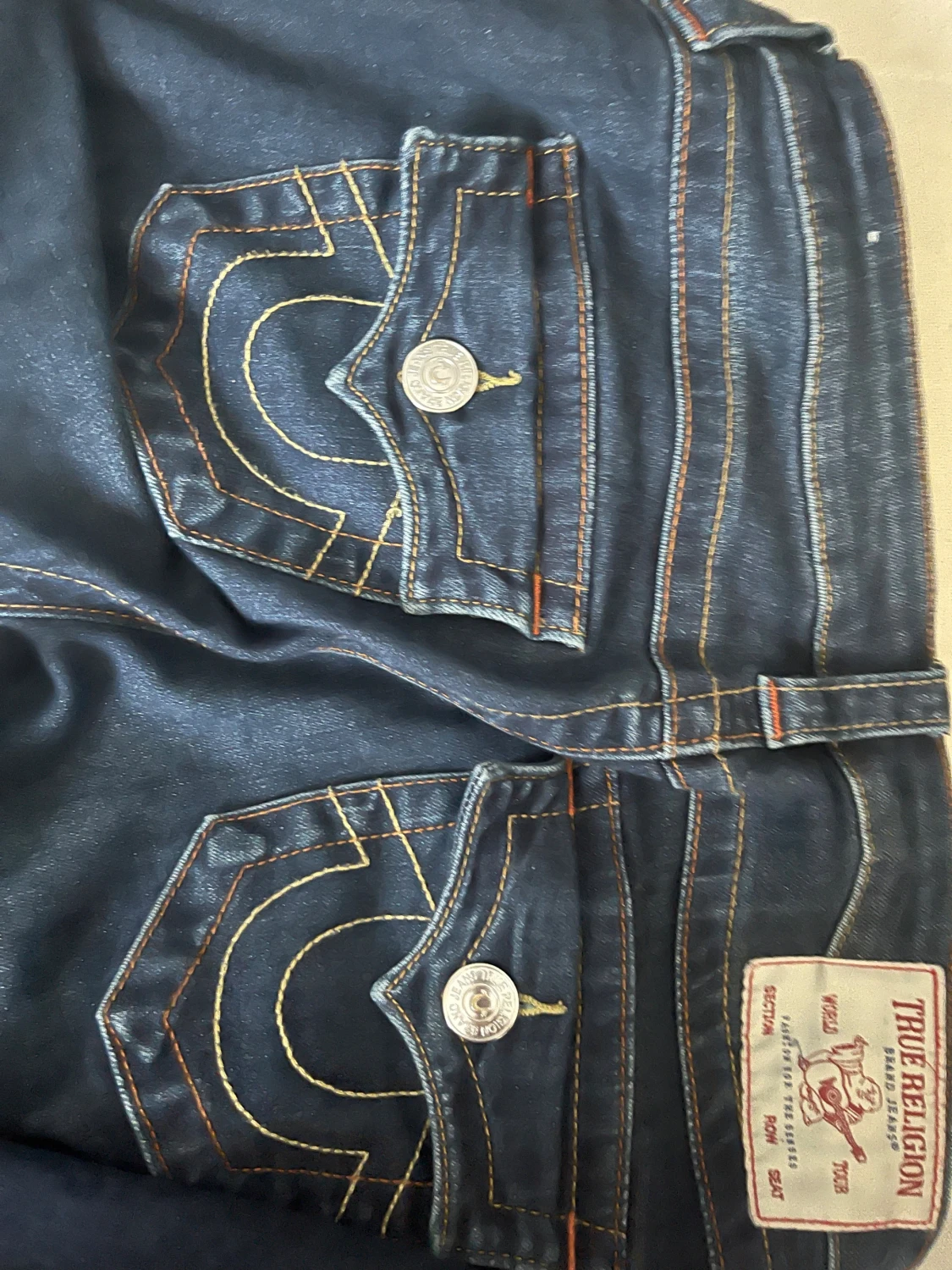 True Religion bootcut jeans mörkblå - 4