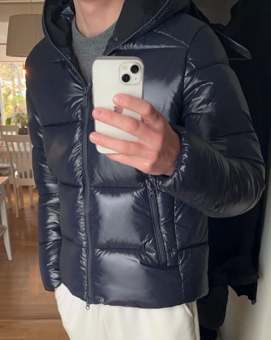 Mörkblå Dunjacka  - 1