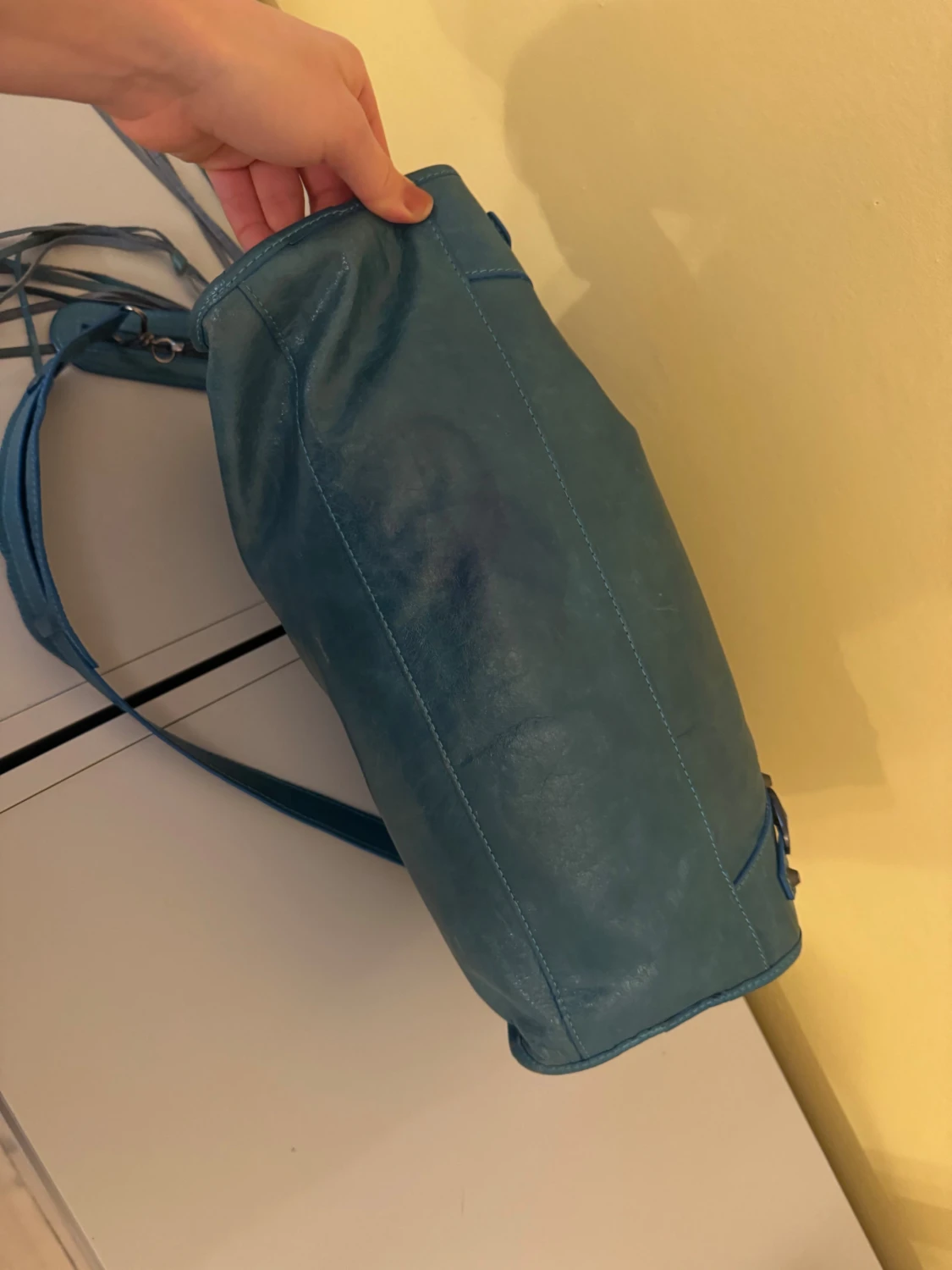 Blå Balenciaga City handväska i skinn - 3