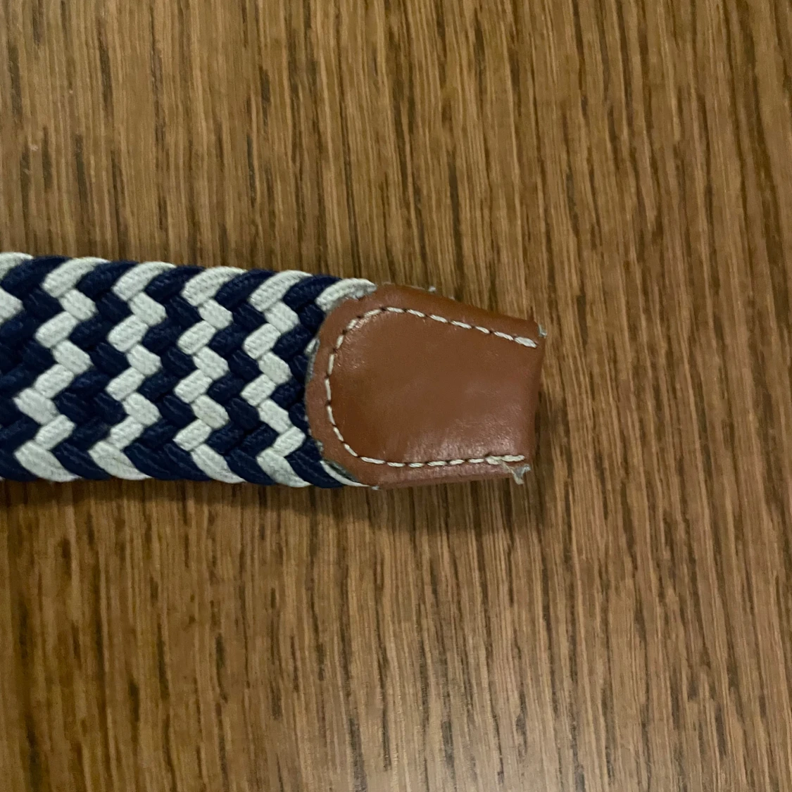 Blå vit grich bälte 110 cm - 3