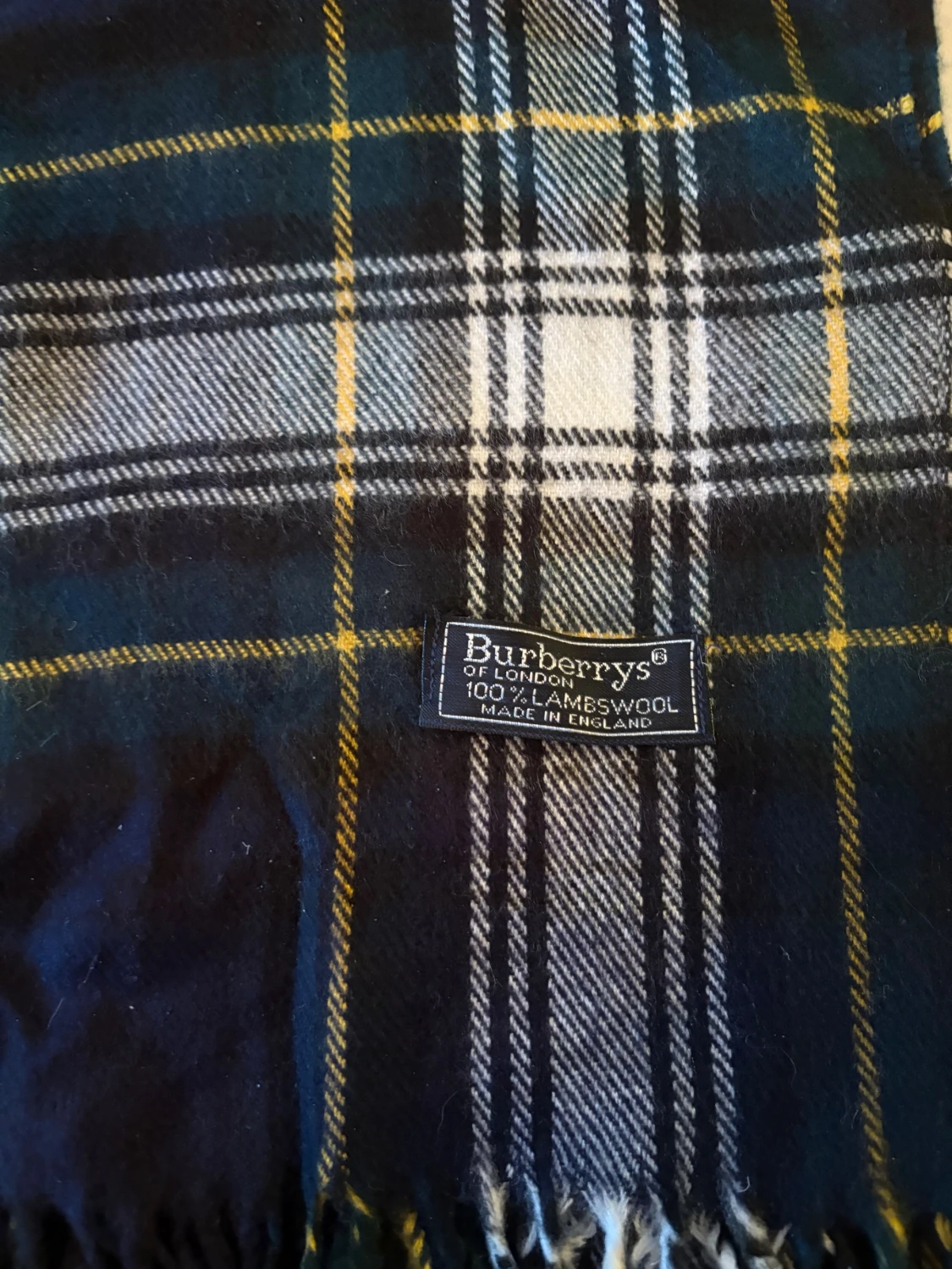 Rutig blå halsduk från Burberrys