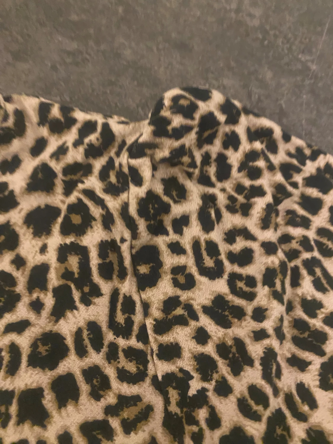 Leopardmönstrad kort klänning XS - 2