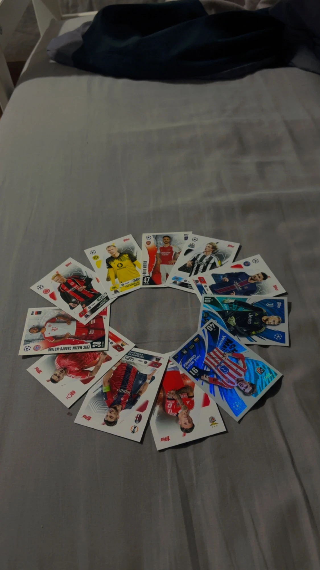 Set of 11 Football Trading Cards – Champions League Edition