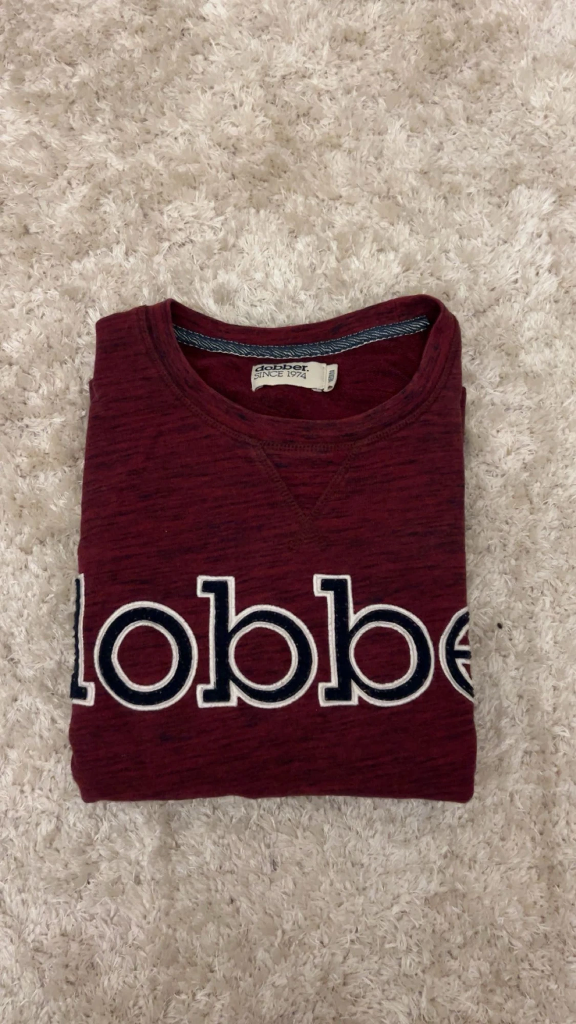Vinröd långärmad tröja från Dobber - 2