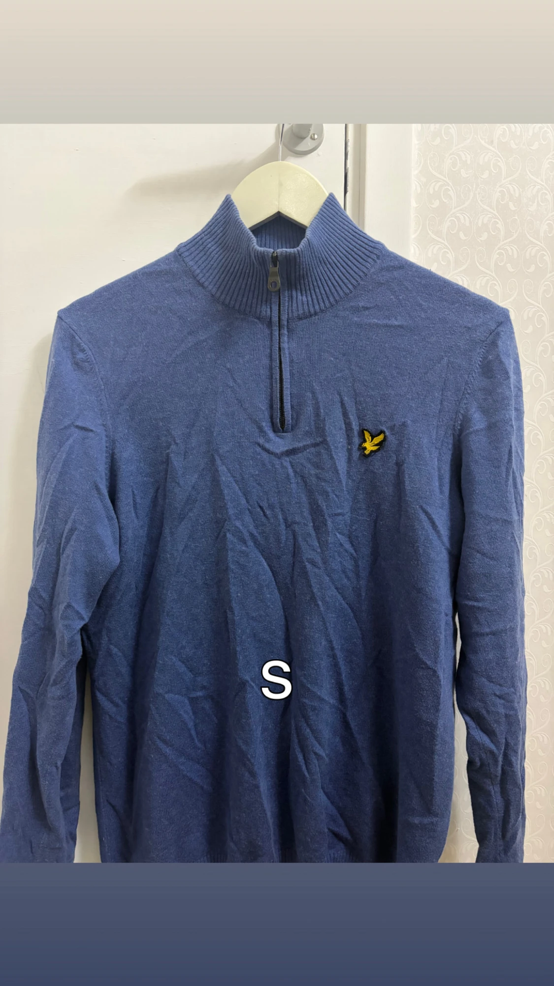 Blå halvziptröja från Lyle & Scott