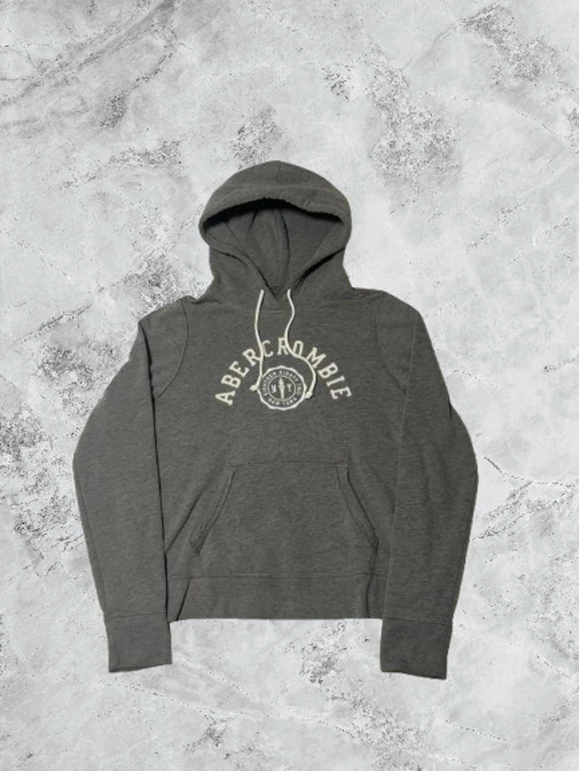 Grå hoodie Abercrombie & Fitch S