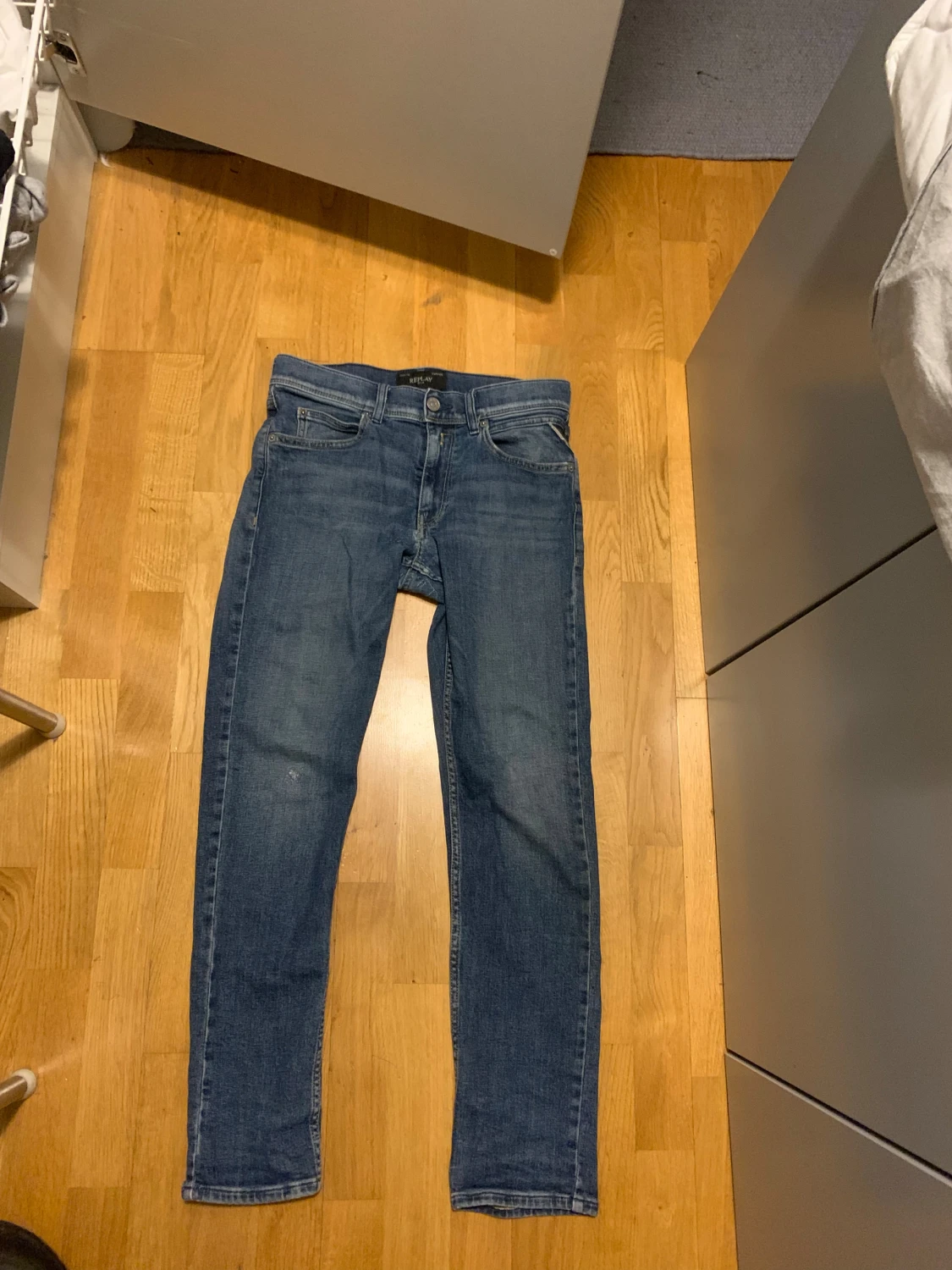 Blå Replay jeans, slim fit - 1
