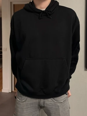 Weekday hoodie - En riktigt stilren och skön Hoodie från weekday. Passar perfekt nu till vintern men även på kalla sommarkvällar. Jag säljer denna för att jag behöver bli av med kläder och derför säljer jag av den så billigt som jag gör. han på bilden är 190cm lång och den sitter perfekt .