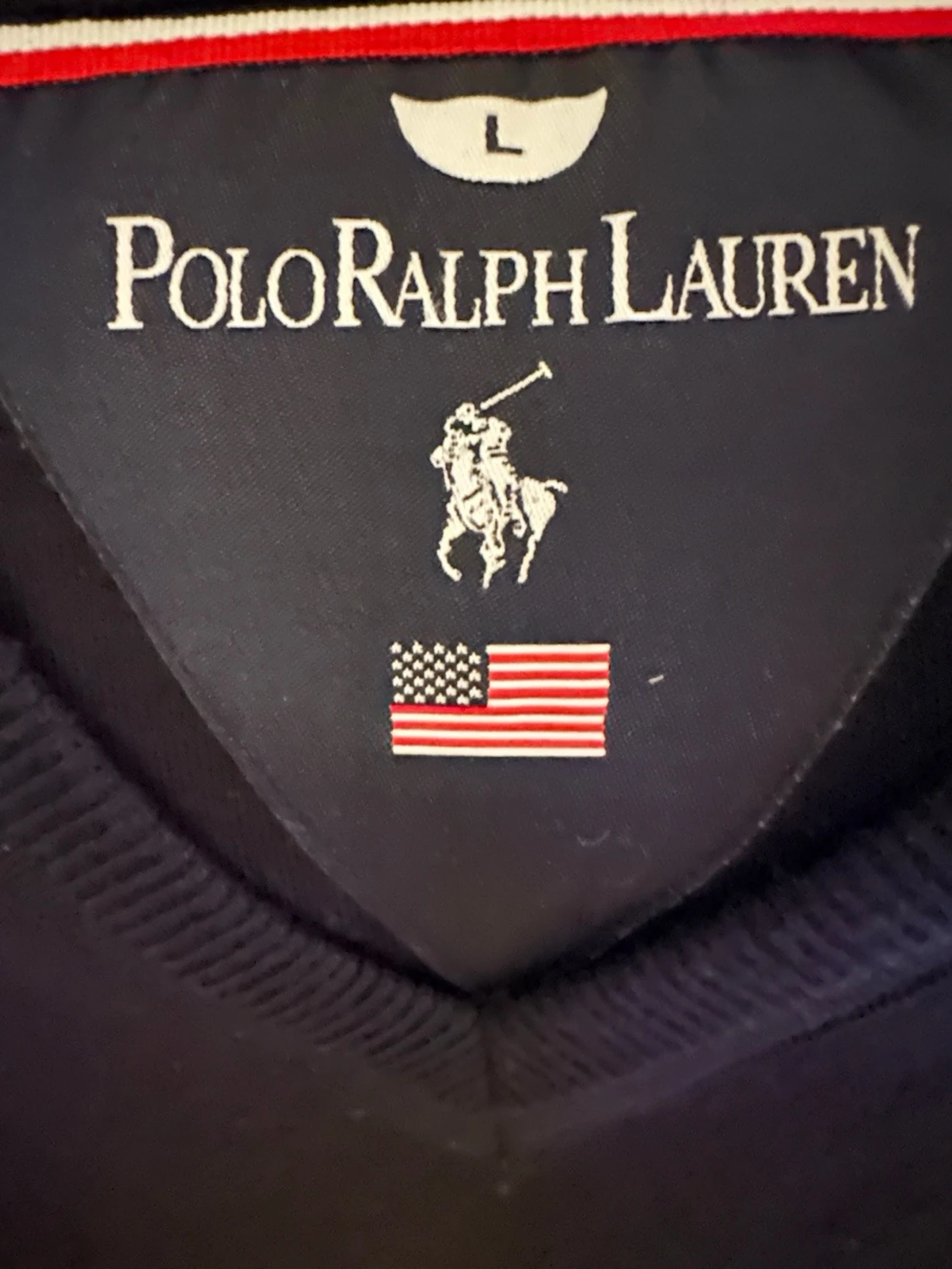 Svart v-ringad tröja Polo Ralph Lauren - 1