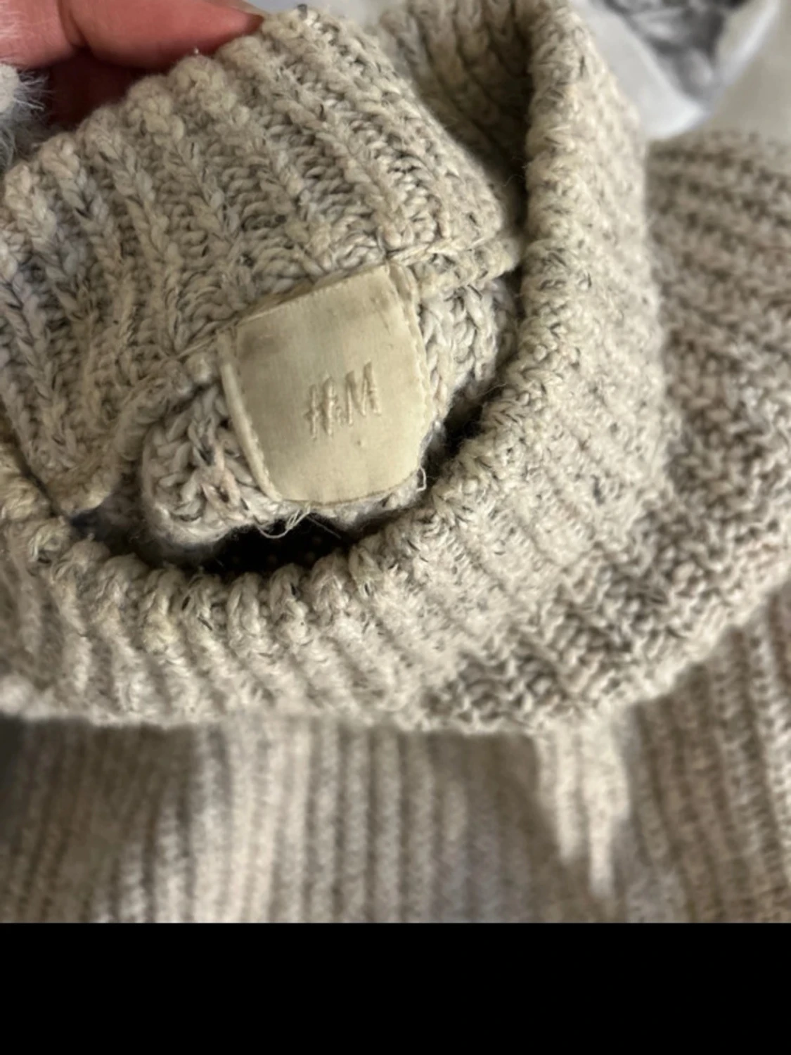 Beige trekvartärmad tröja från H&M - 2