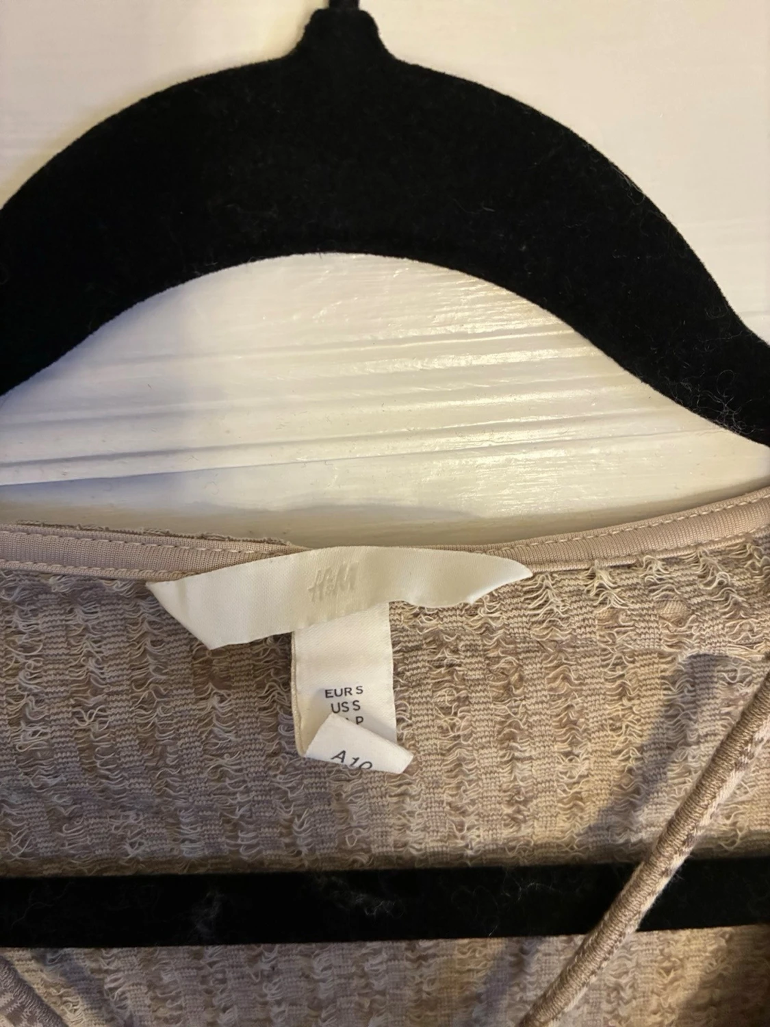 Beige mönstrad topp från H&M - 1