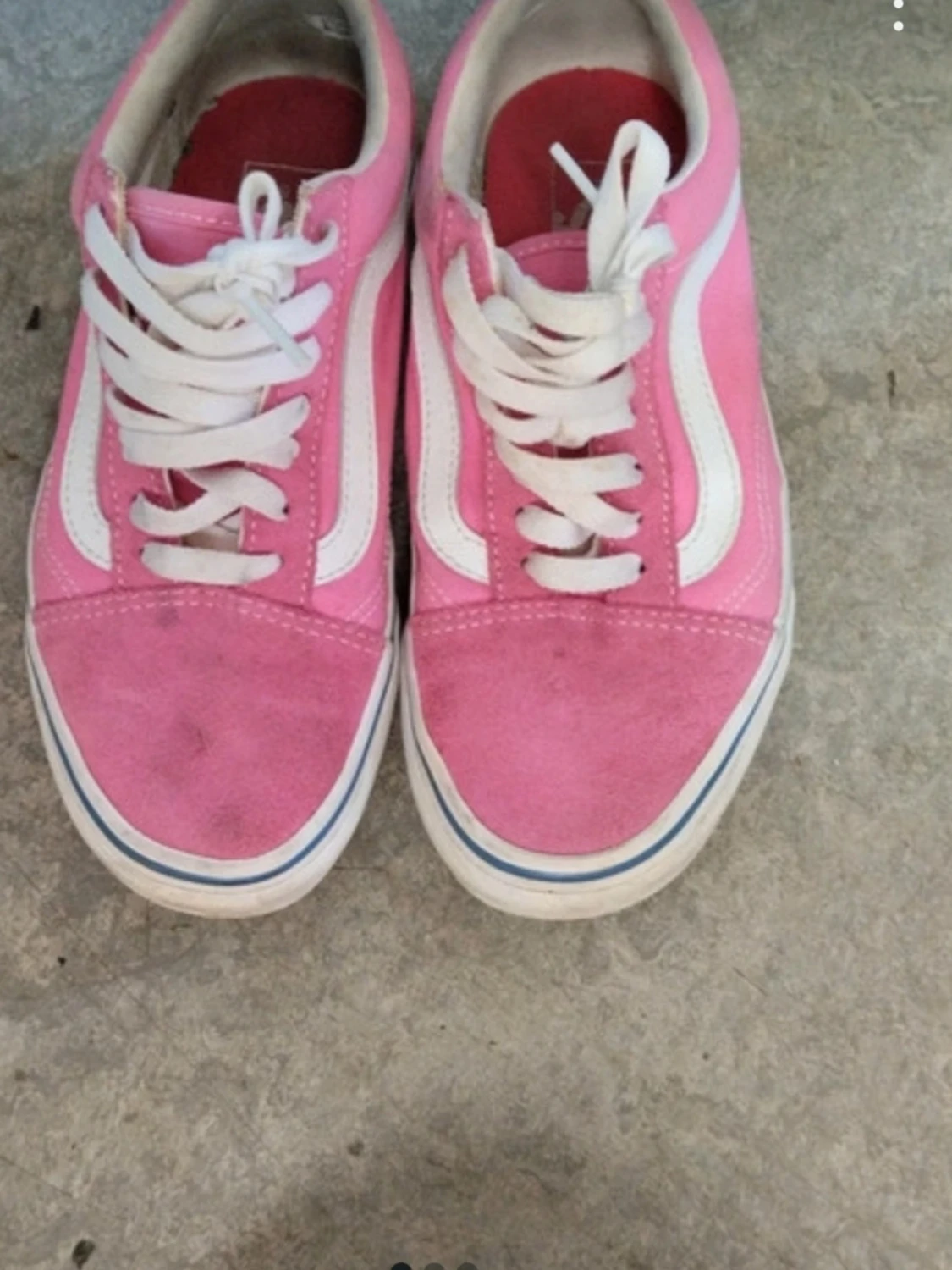 Rosa och vita Vans sneakers