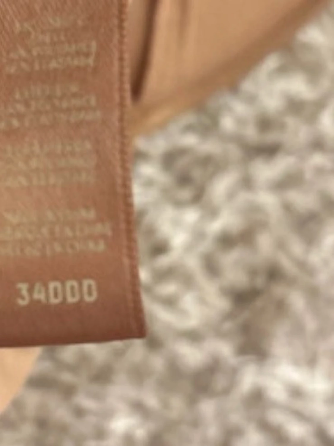 Beige vadderad bh 34DDD - 3