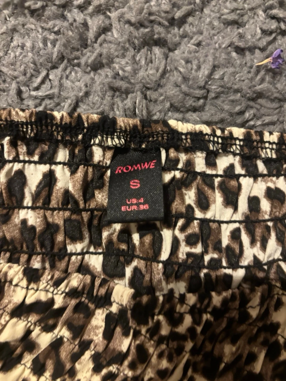Leopardmönstrad bandeau topp SHEIN - 2