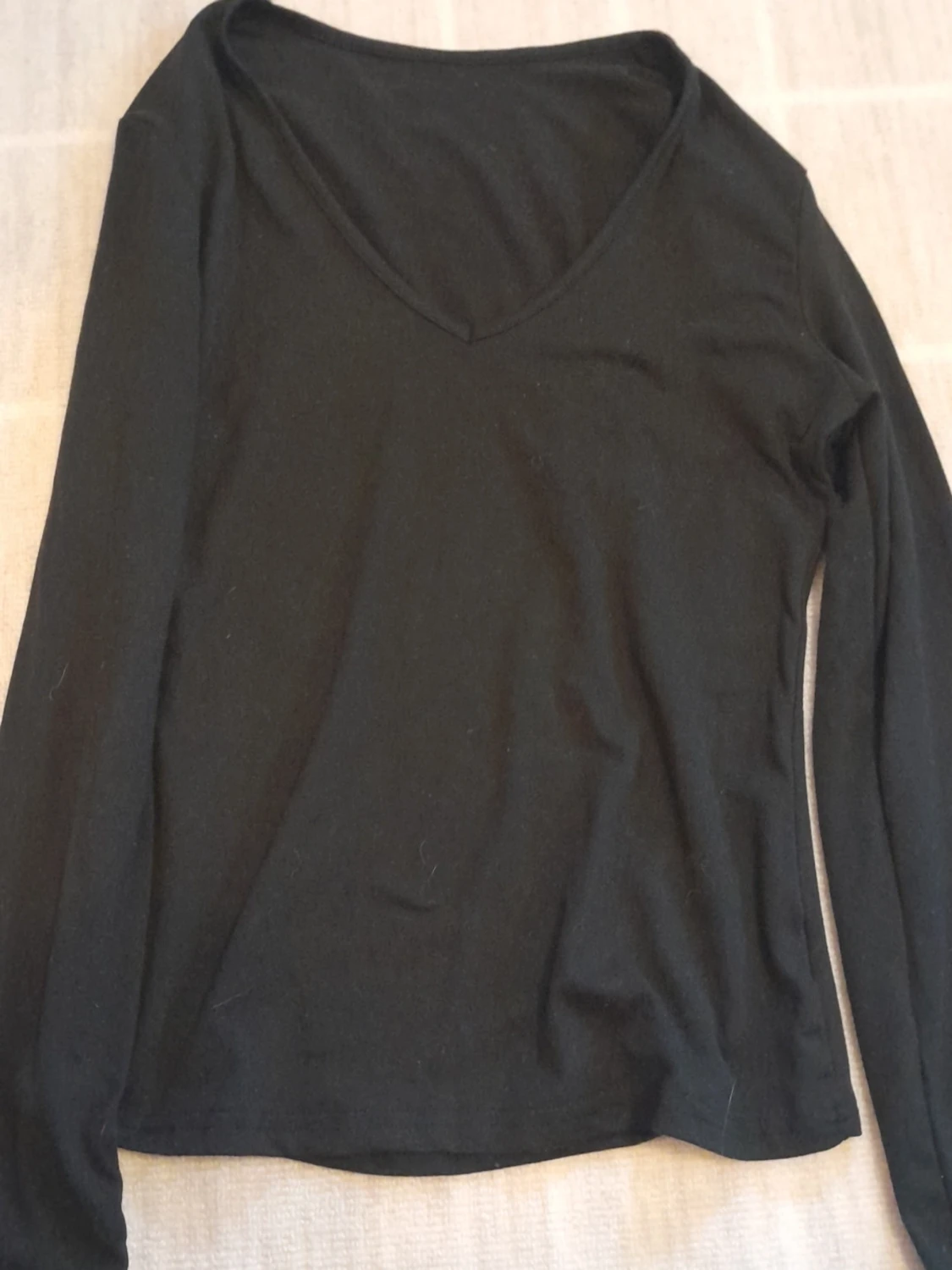 Svart långärmad topp från SHEIN