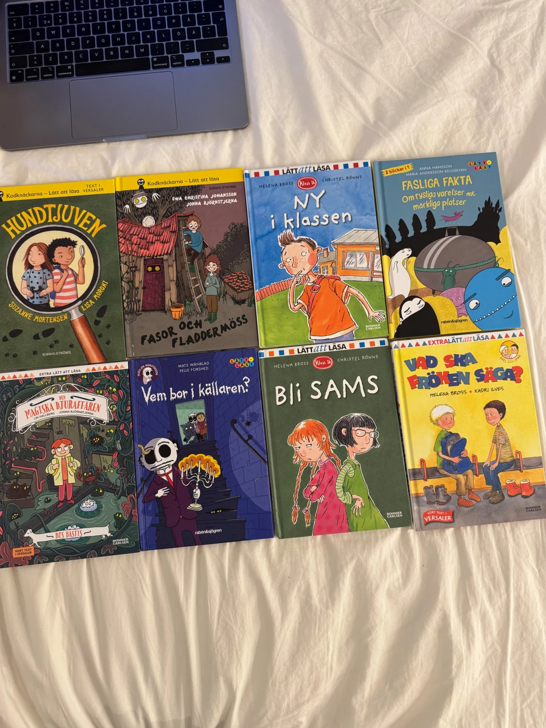 Paket med 8 lättlästa böcker för unga