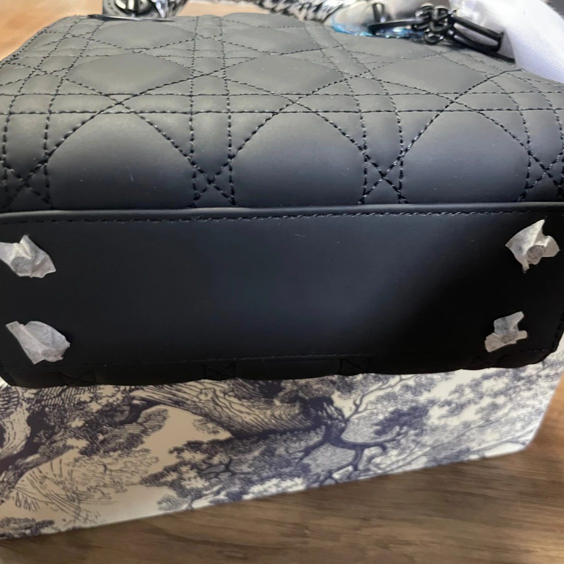 Svart Lady Dior handväska i skinn - 4