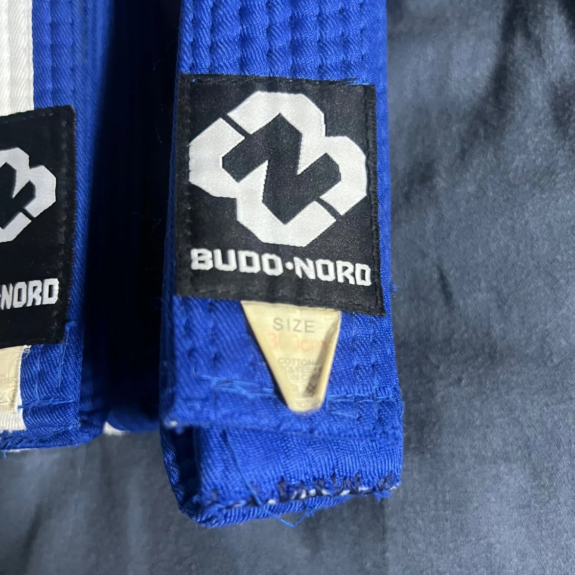 Blått kampsportsbälte Budo-Nord - 2