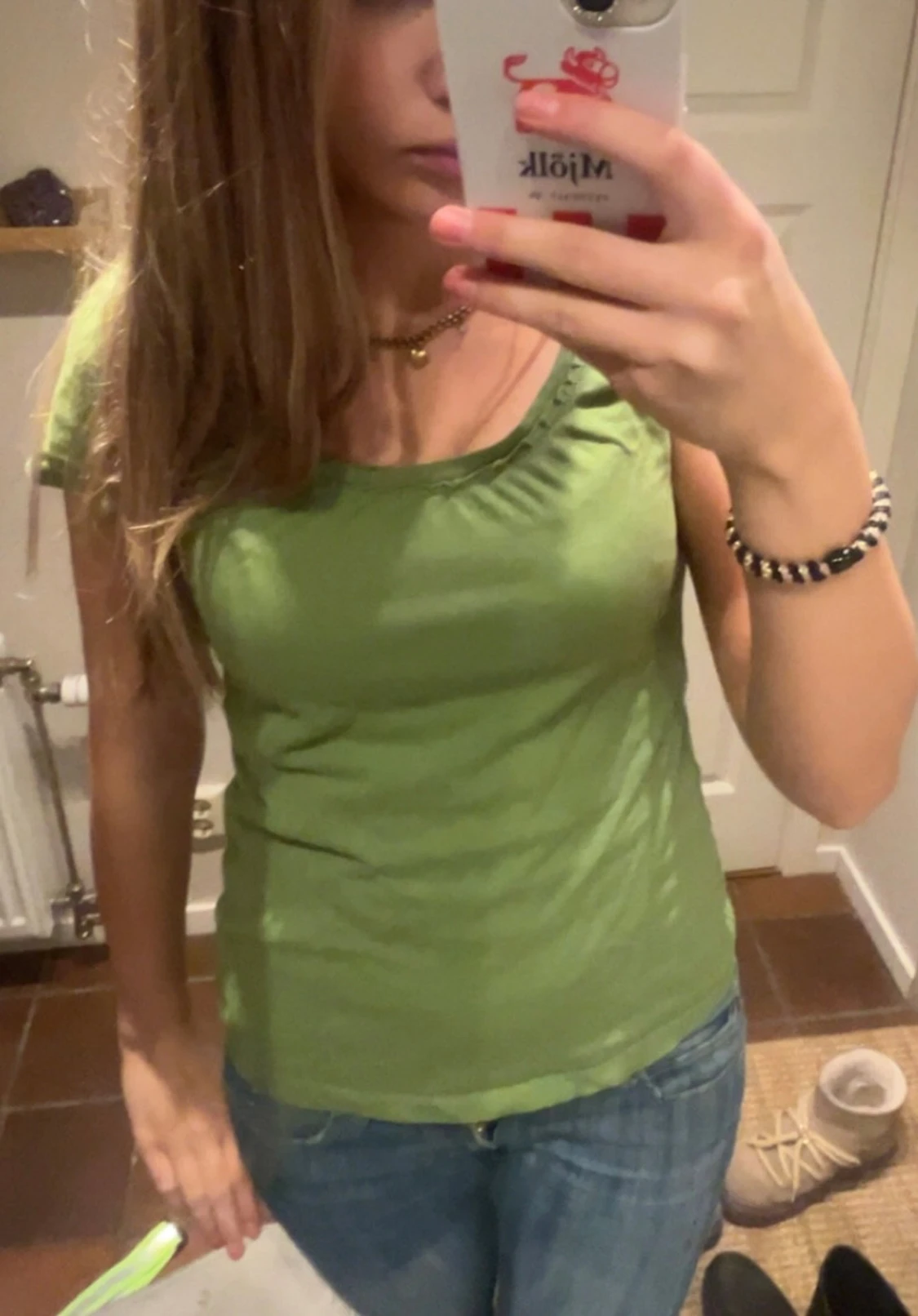 Vintage grön topp - 1