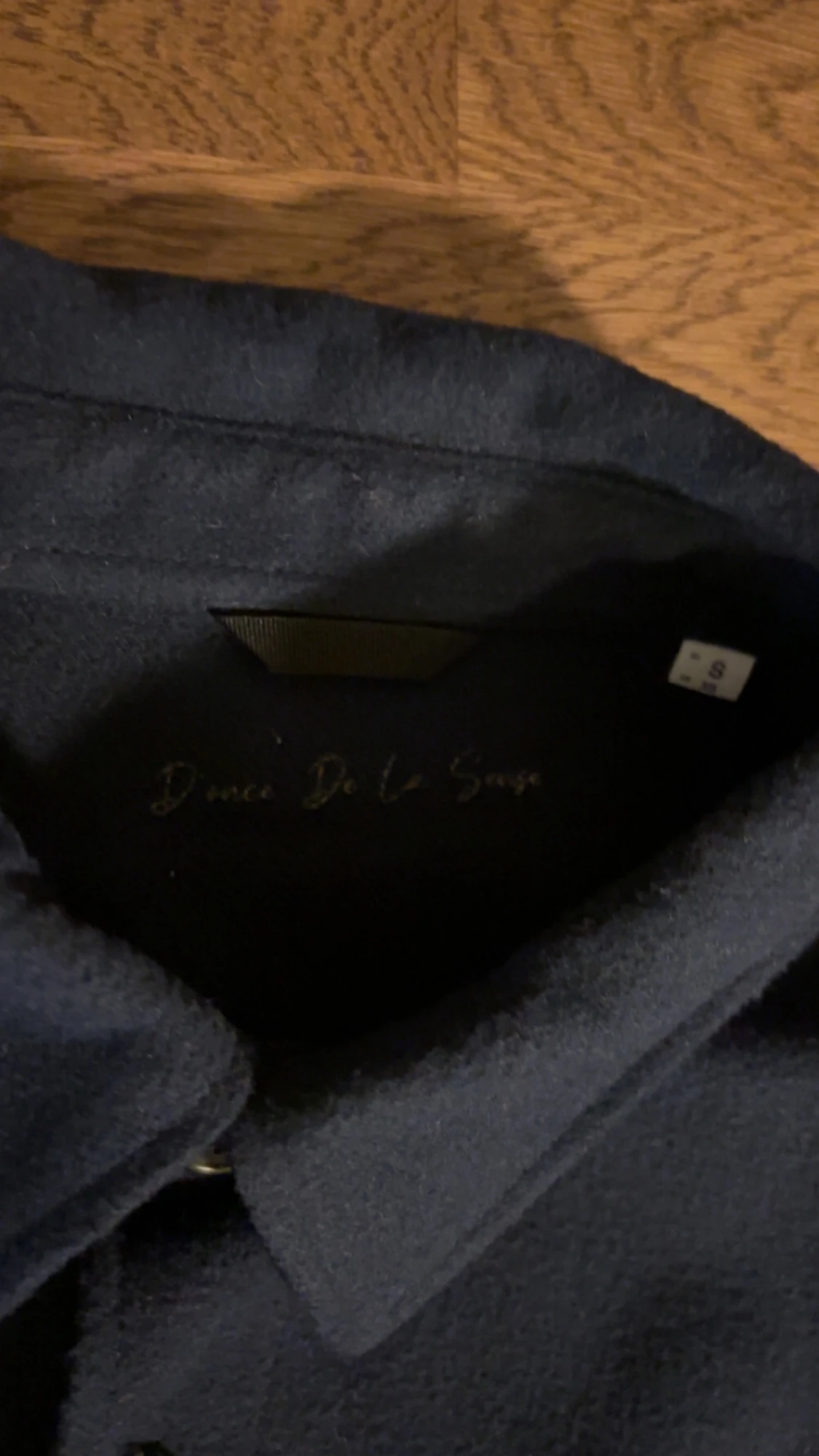 Mörkblå overshirt från D once de la sense - 4